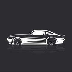 Car logo, emblems, badges. Logo for service car repair, and other design elements.