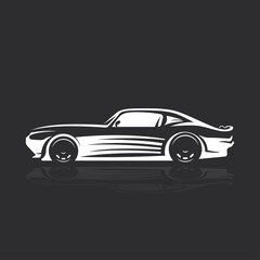 Fototapeta premium Car logo, emblems, badges. Logo for service car repair, and other design elements.