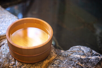 日本の温泉　和風イメージ