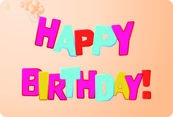 HAPPY BIRTHDAY VECTOR İLLUSTRATİON.