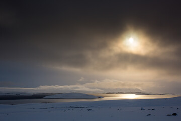 Sonnenuntergang in Island