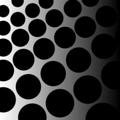 black and white circles
