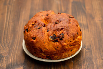 typical portuguese Easter bread with meat