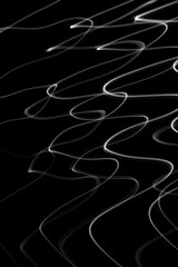 white curve light lines