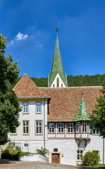 Fototapeta na wymiar Kloster ihn Blaubeuren an einem Sommertag. Deutschland, Baden-Württemberg, Benediktinerorden,