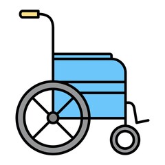 Vector Handicapped Outline Icon Design
