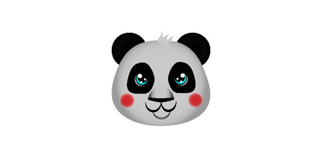 Panda head vector