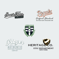 Typography design logo template, Vector illustration, t-shirt graphics, vectors. etc.