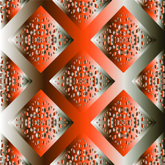 Patterns with black-and-red-and-white gradient. Abstract metallic background. 