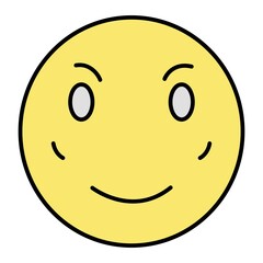 Vector Blush Outline Icon Design