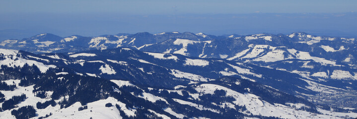Winter landscape in St Gallen, Canton.