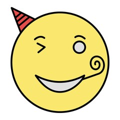 Vector Party Outline Icon Design