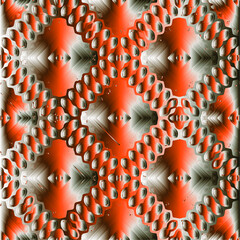Patterns with black-and-red-and-white gradient. Abstract metallic background. 