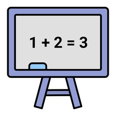 Vector White Board Outline Icon Design