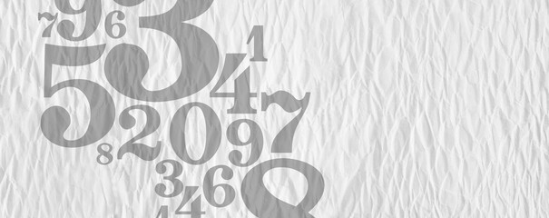 Creative and modern background with numbers.	