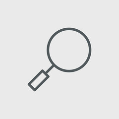 Magnifying glass icon isolated on background. Search symbol modern, simple, vector, icon for website design, mobile app, ui. Vector Illustration