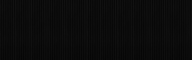 Panorama of Black Corrugated metal background and texture surface or galvanize steel
