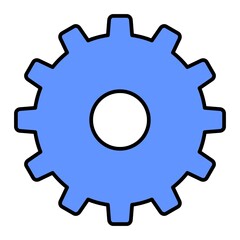 Vector Settings Outline Icon Design
