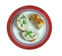 Cream Cheese And Kale Stuffed Baked Pork