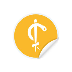 Obraz premium Emergency medical technician - Sticker