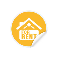 Home for Rent Sign - Sticker