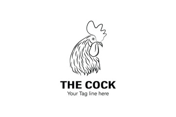 The Cock Vector Logo Design