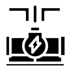 geothermal energy pipe glyph icon vector. geothermal energy pipe sign. isolated symbol illustration