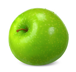 Green apple isolated on white with clipping path