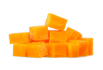 Carrot isolated on white with clipping path