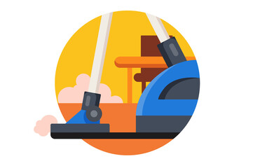 Vacuum cleaner process of office cleaning