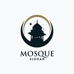 Islamic Mosque logo template design