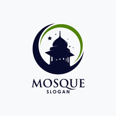 Islamic Mosque logo template design