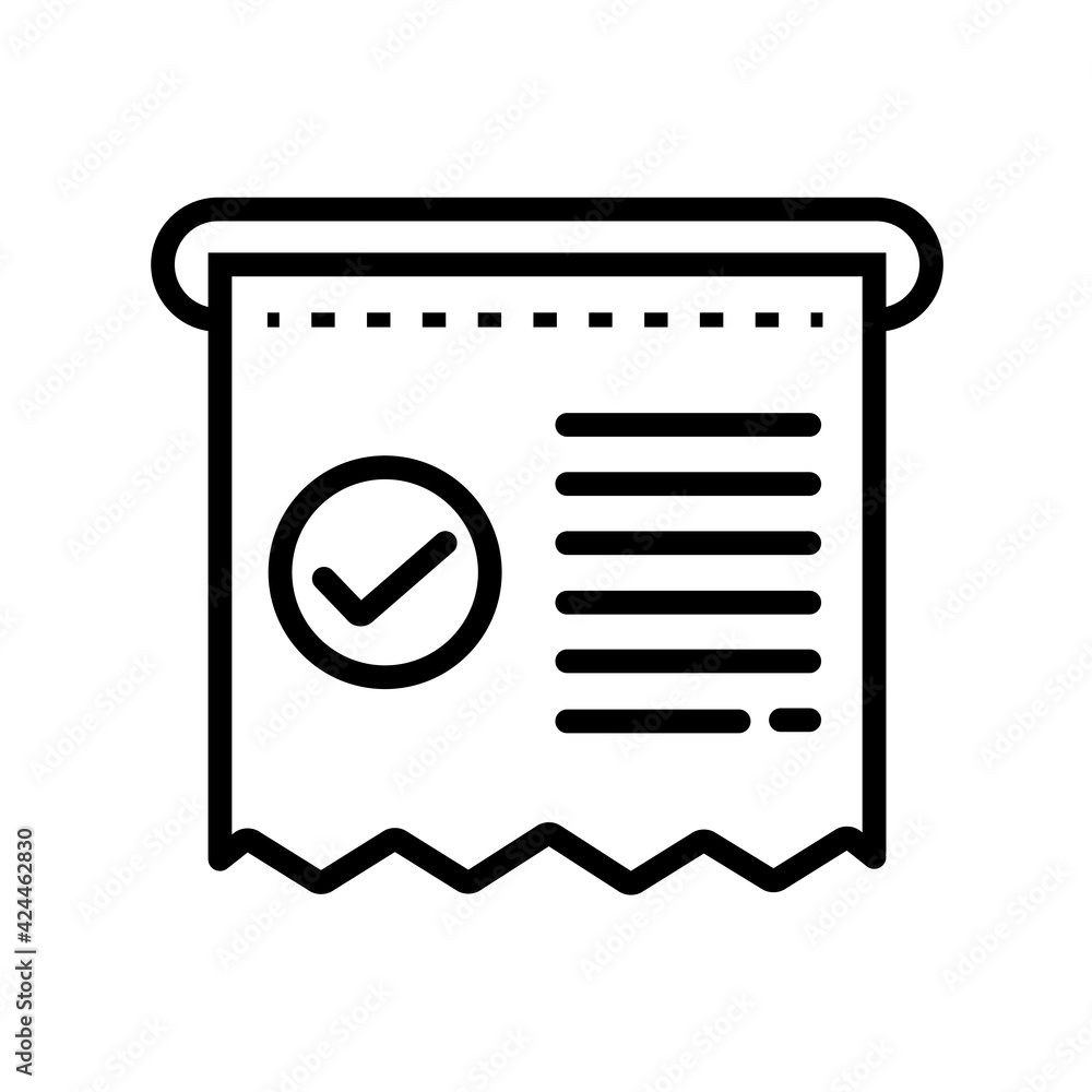Poster ticket that are taken from a vending machine before entering a certain counter in a bank or other in