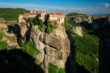Monasteries of Meteora famous pilgrimage site in Greece