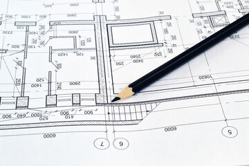 Photo of several drawings for the project engineer jobs