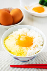 Tamago kake gohan, a staple of Japanese breakfast