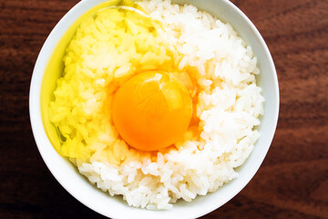 Tamago kake gohan, a staple of Japanese breakfast