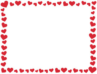 Romantic background with hearts. Love and romance. Vector illustration.