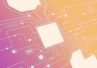 Isometric infographic elements with the electric chips, Vectors, and infographics. Information technology and business concept.