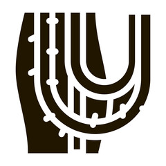 liana plant glyph icon vector. liana plant sign. isolated symbol illustration