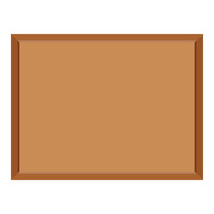 Fototapeta premium Corkboard isolated on white background