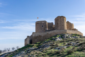 Fototapeta na wymiar the castle of Consuegra in La Mancha in central Spain