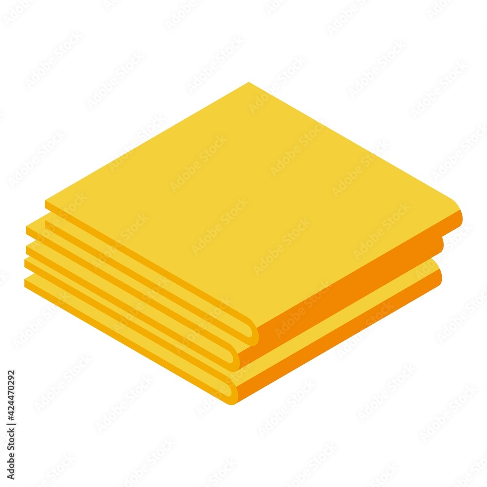 Poster tissue stack icon. isometric of tissue stack vector icon for web design isolated on white background