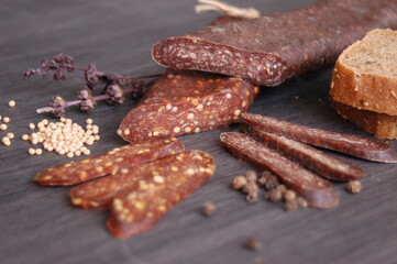 sausages on the grill