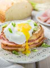 French Croque Monsieur Sandwich