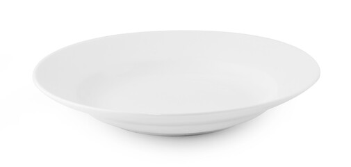 empty plate isolated on white background