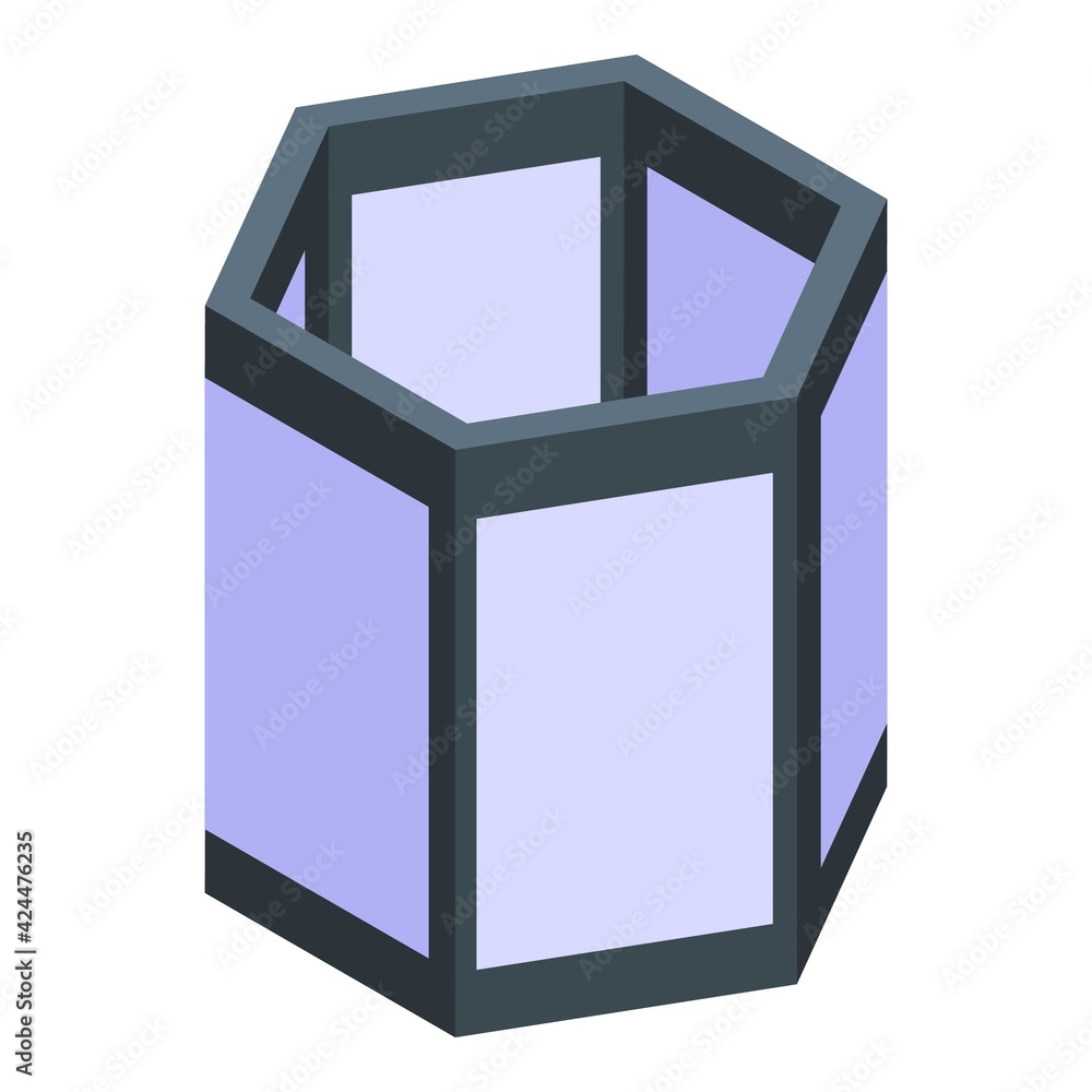 Aufkleber glass floating lantern icon. isometric of glass floating lantern vector icon for web design isolated