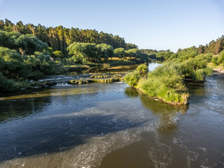 River and cascades, different streams