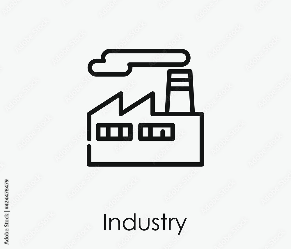 Poster industry vector icon. editable stroke. linear style sign for use on web design and mobile apps, logo