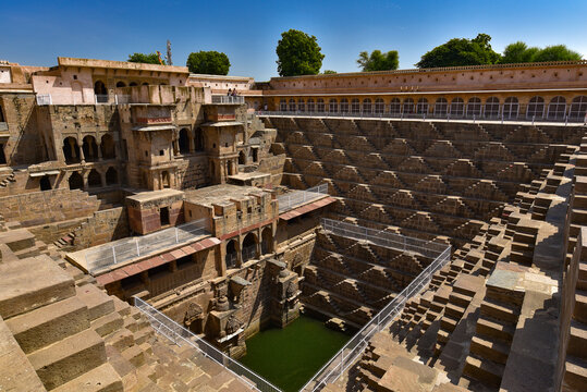 Chand Baori, a stepwell in Rajasthan, India